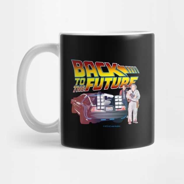 back to the future, doc brown, marty mcfly, delorean by HEJK81